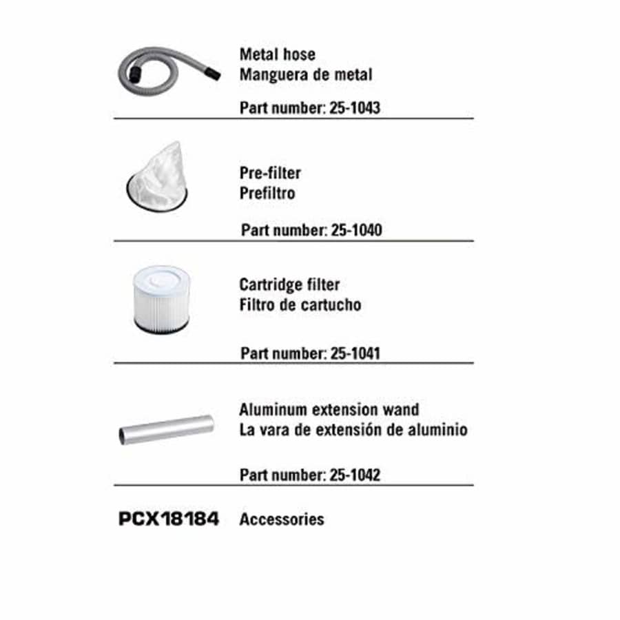 Porter-Cable 4 Gallon 4 Peak HP Ash Vacuum, with Metal Hose, Pre-Filter, and Cartridge Filter, for $71