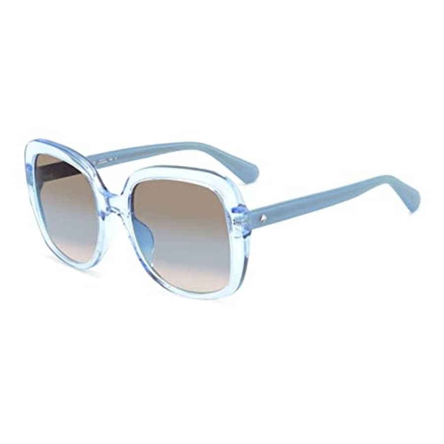 Kate Spade New York Women's Wenona/G/S Square Sunglasses, Blue/Brown Shaded Blue, 56mm, 22mm for $91 Kate Spade New York Women's Wenona/G/S Square Sunglasses, Blue/Brown Shaded Blue, 56mm, 22mm for $91