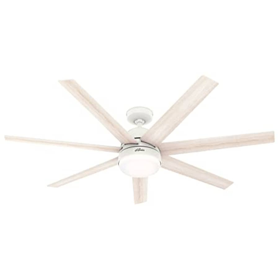 Hunter Fan 60 inch Casual Matte White Indoor Ceiling Fan with LED Light Kit (Renewed) for $200 Hunter Fan 60 inch Casual Matte White Indoor Ceiling Fan with LED Light Kit (Renewed) for $200