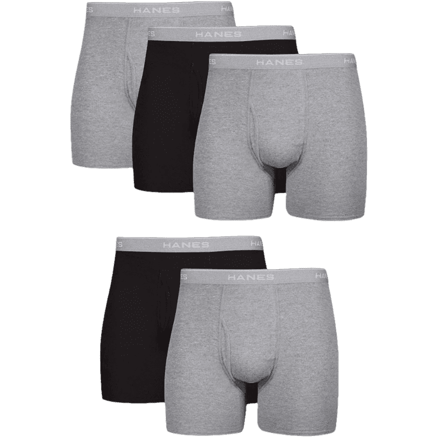 Hanes Men's Boxer Briefs 5-Pack for $13