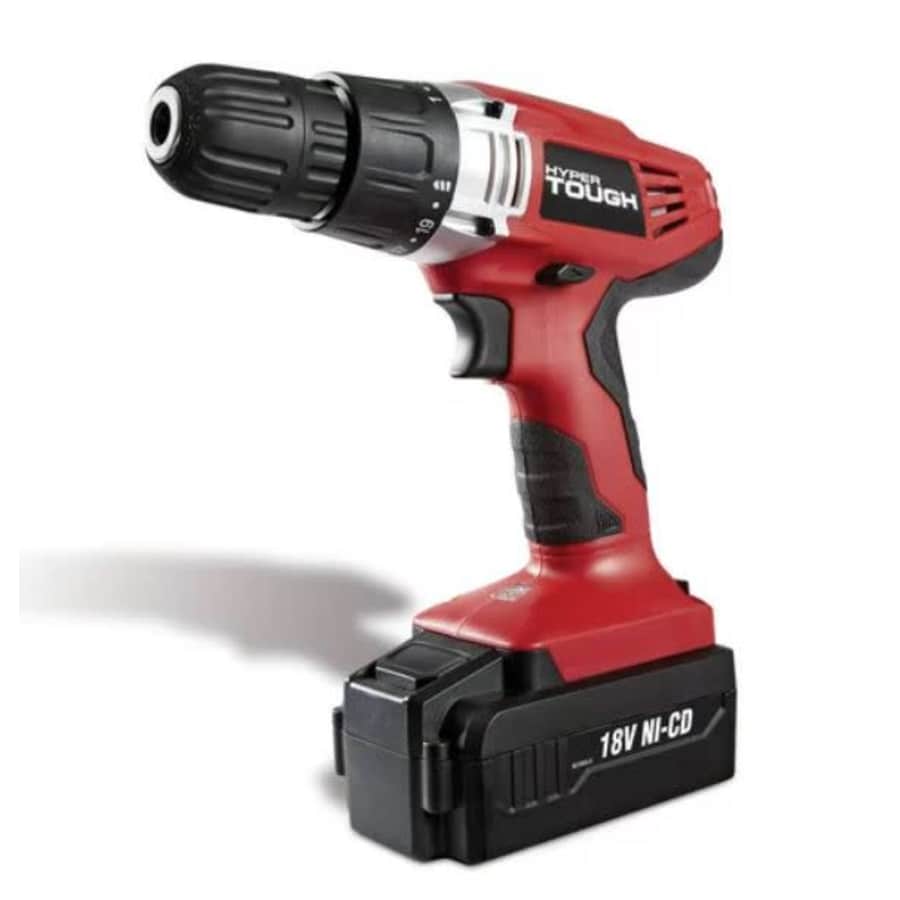 Hyper Tough 18V Ni-Cad Cordless Drill for $17