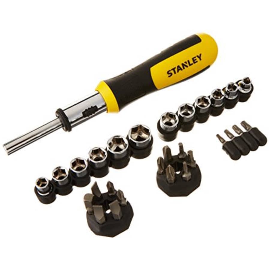Stanley Tools Stanley 54-925 Multibit Ratcheting Screwdriver Set, 29 Piece for $20