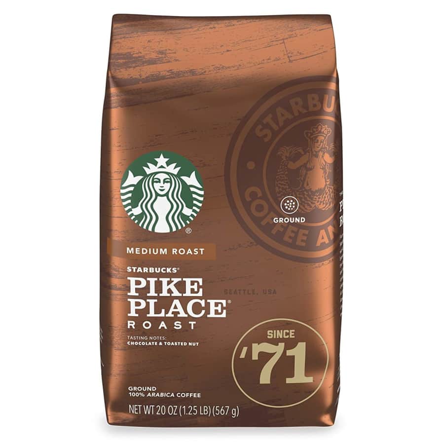 Starbucks Pike Place Roast 20-oz. Ground Coffee for $30 Starbucks Pike Place Roast 20-oz. Ground Coffee for $30