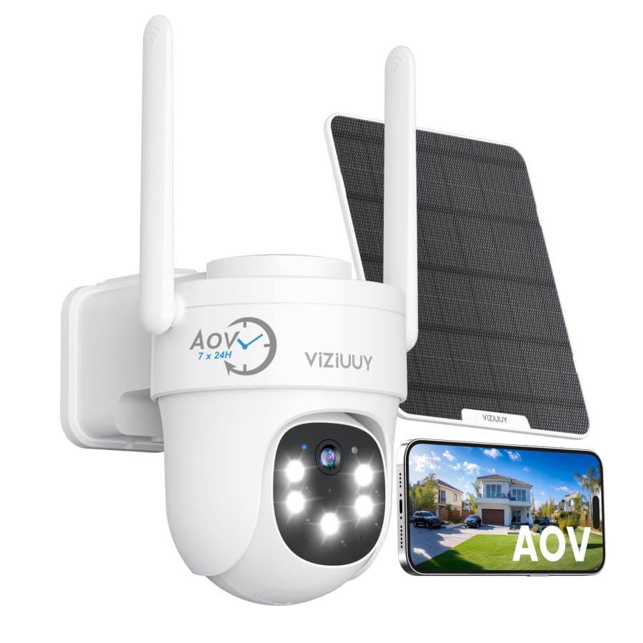 Viziuuy AOV 2K Solar Security Camera for $40 w/ Prime Viziuuy AOV 2K Solar Security Camera for $40 w/ Prime