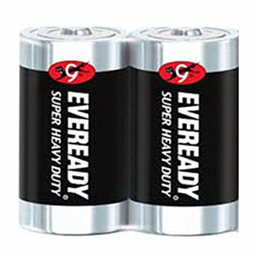 Eveready C2 & AAA Batteries Super Heavy Duty Carbon Zinc Carded (48 Batteries, C2) for $37