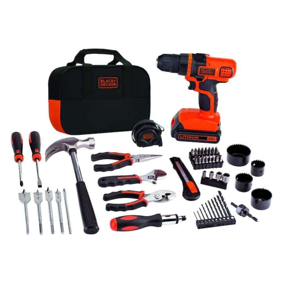 Black+Decker 68-Piece Cordless Drill & Tool Kit: $69 Black+Decker 68-Piece Cordless Drill & Tool Kit: $69