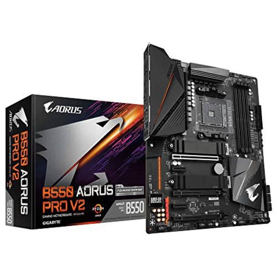 GIGABYTE B550 AORUS PRO V2 AMD B550 Socket AM4 ATX Motherboard for $208