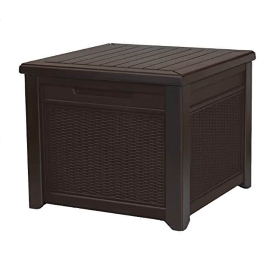 Keter 55 Gallon Resin Rattan Style Outdoor Deck Box Table in One with Patio Furniture Cushion for $176 Keter 55 Gallon Resin Rattan Style Outdoor Deck Box Table in One with Patio Furniture Cushion for $176