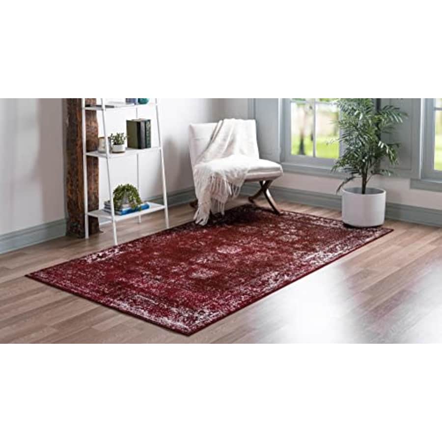 Unique Loom Sofia Collection Traditional Vintage Burgundy Area Rug (2' x 3' ) for $17