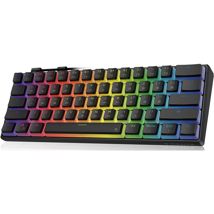 Tezarre TK61 60% Mechanical Gaming Keyboard for $27