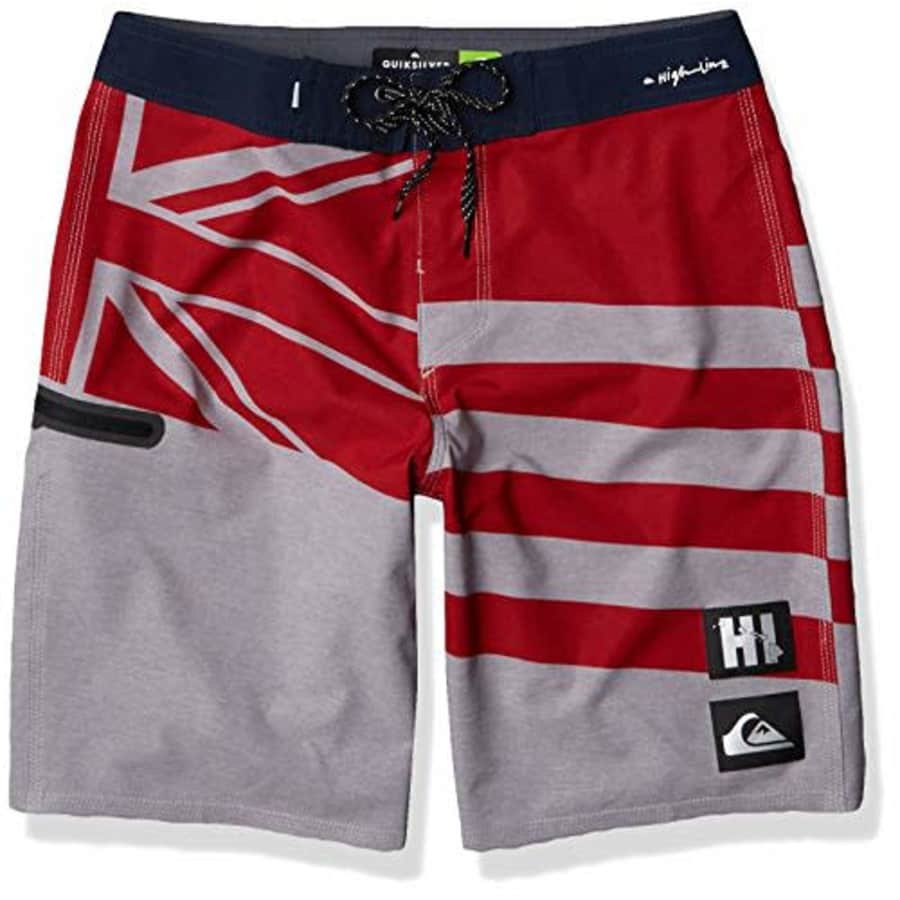 Quiksilver Men's Highline HO BRAH 20 Boardshort Swim Trunk, Sleet, 28 for $54