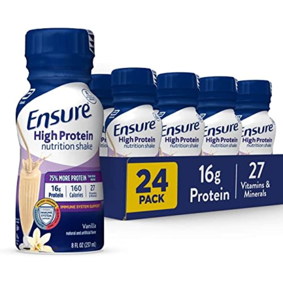 Ensure High Protein Nutritional Shake with 16g of Protein, Ready-to-Drink Meal Replacement Shakes, for $58 Ensure High Protein Nutritional Shake with 16g of Protein, Ready-to-Drink Meal Replacement Shakes, for $58