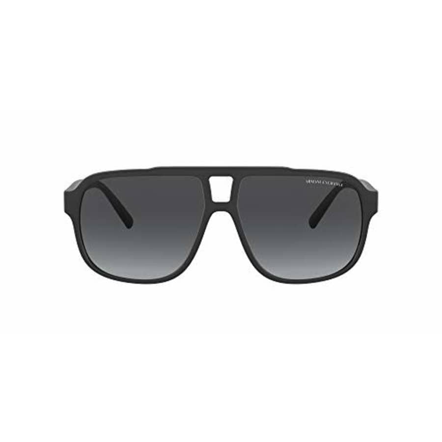 A|X Armani Exchange Men's AX4104S Rectangular Sunglasses, Black/Grey Gradient, 61 mm for $45