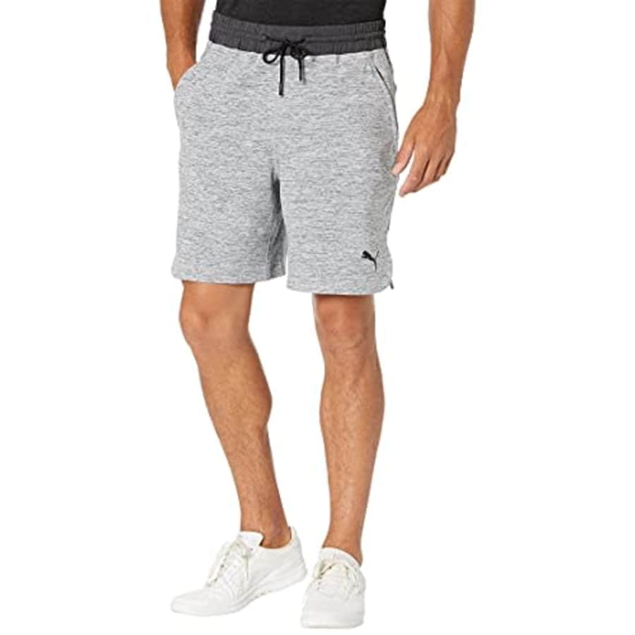 PUMA Men's Train Cloudspun 8" Shorts, Medium Gray Heather, XL for $30