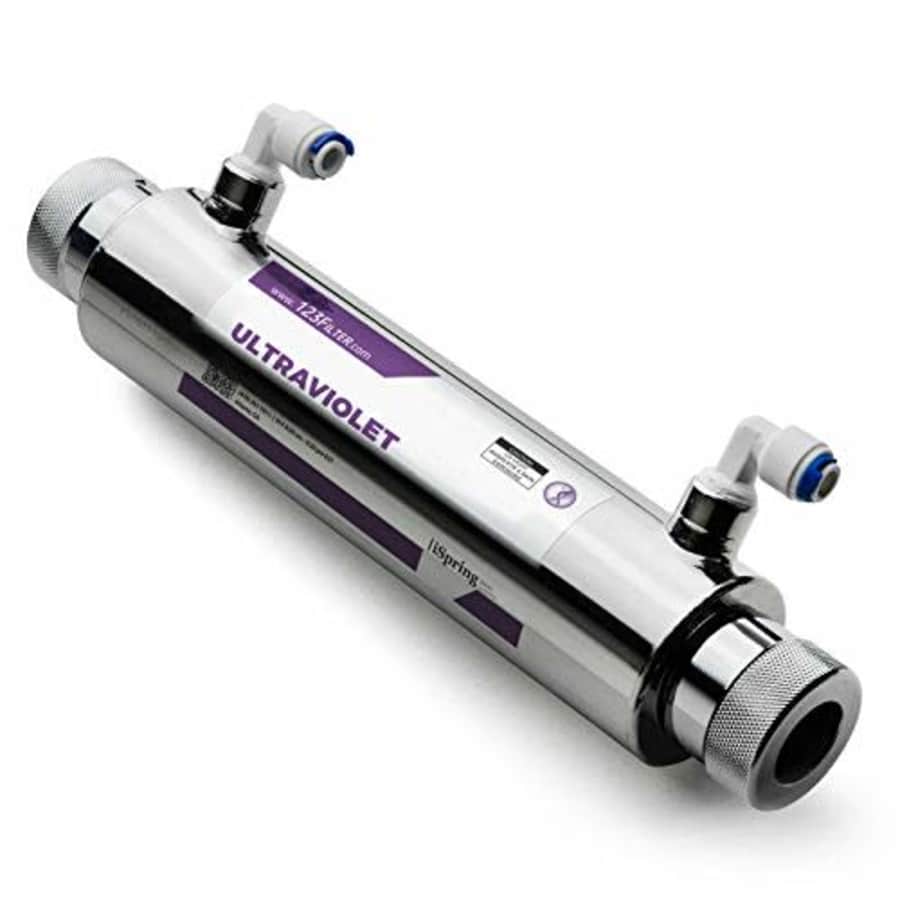 iSpring UVF11A UV Ultraviolet Light Water Filter with Smart Flow Control Switch 11W, 110V, 10-INCH for $124 iSpring UVF11A UV Ultraviolet Light Water Filter with Smart Flow Control Switch 11W, 110V, 10-INCH for $124