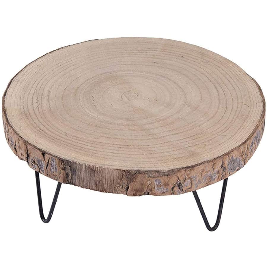 Creative Co-op Paulownia 9" Wood Pedestal for $18 Creative Co-op Paulownia 9" Wood Pedestal for $18