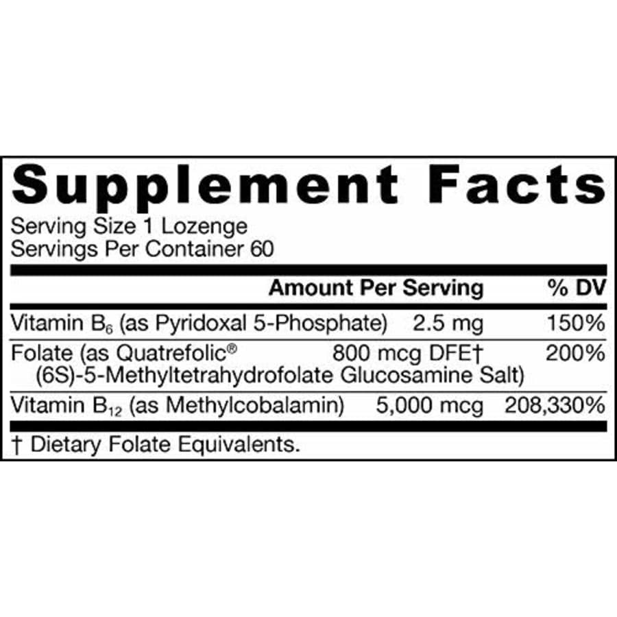 Jarrow Formulas Methyl B-12 & Methylfolate + P5P (B6) Lozenges, Cherry, 60 Count for $33