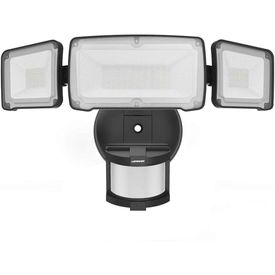 LePower 35W 3-Head Motion Sensor LED Outdoor Security Light for $46