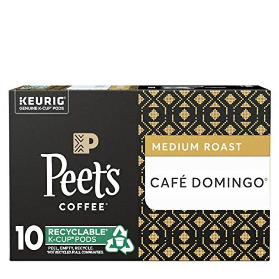 Peet's Coffee Caf Domingo Medium Roast Coffee K-Cup, 10 ct for $23