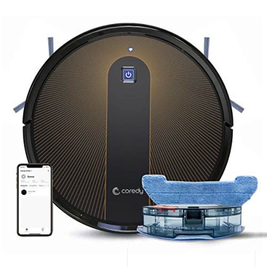 Coredy R750 Robot Vacuum Cleaner, Compatible with Alexa, Mopping System, Boost Intellect, Virtual for $200 Coredy R750 Robot Vacuum Cleaner, Compatible with Alexa, Mopping System, Boost Intellect, Virtual for $200