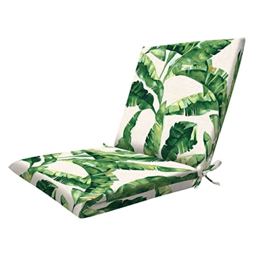 Honey-Comb Honeycomb Indoor/Outdoor Maldives Green Midback Dining Chair Cushion: Recycled Polyester Fill, for $40 Honey-Comb Honeycomb Indoor/Outdoor Maldives Green Midback Dining Chair Cushion: Recycled Polyester Fill, for $40
