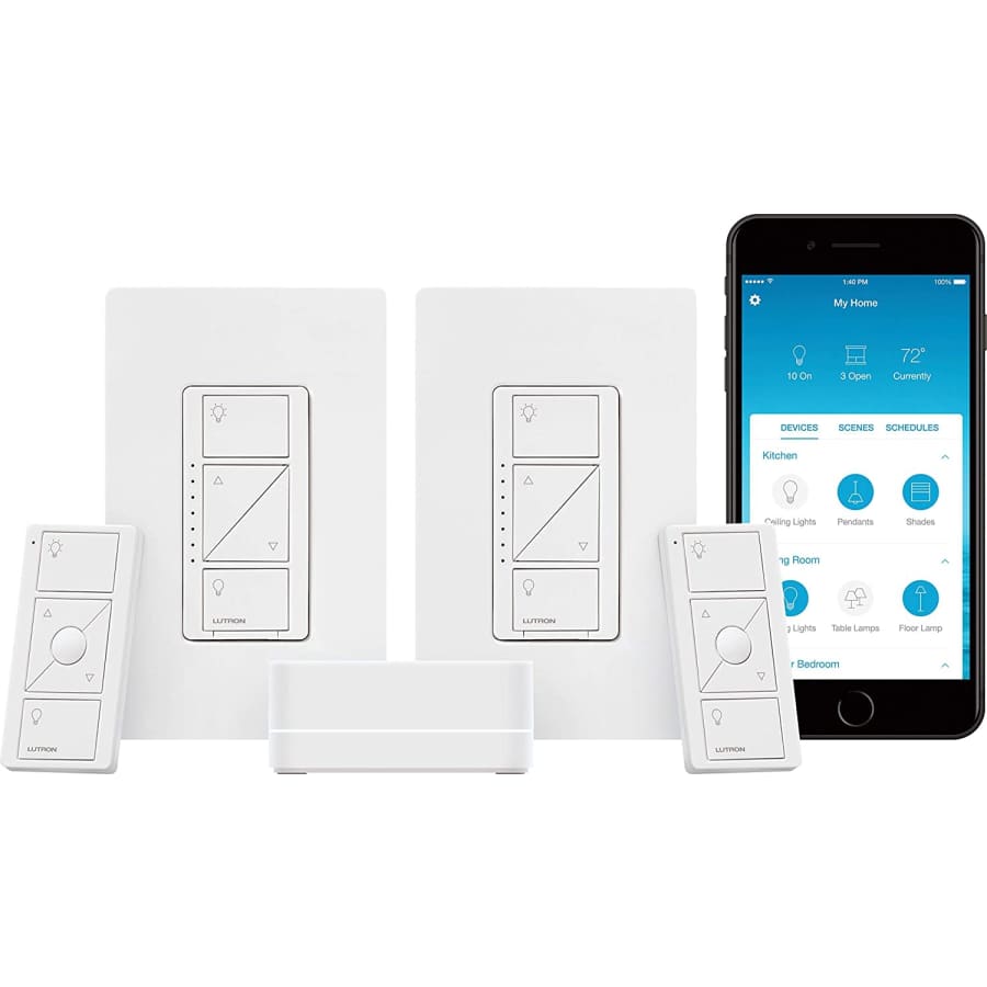 Lutron Caseta Deluxe Smart Dimmer Switch 2-Count Kit for $136 Lutron Caseta Deluxe Smart Dimmer Switch 2-Count Kit for $136