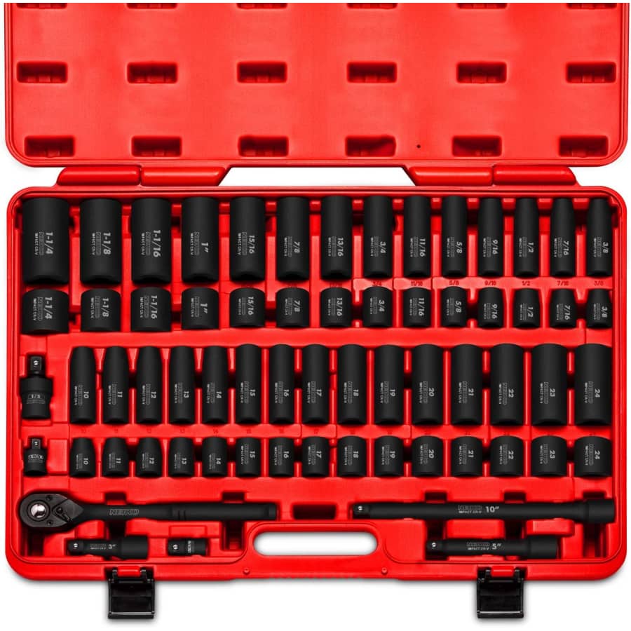 Neiko Drive Master 65-Piece 1/2" SAE/Metric Impact Socket Set for $163