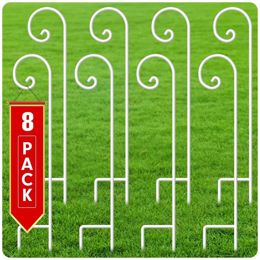 Beau Jardin 48" Shepherd's Hook 8-Pack for $40 Beau Jardin 48" Shepherd's Hook 8-Pack for $40