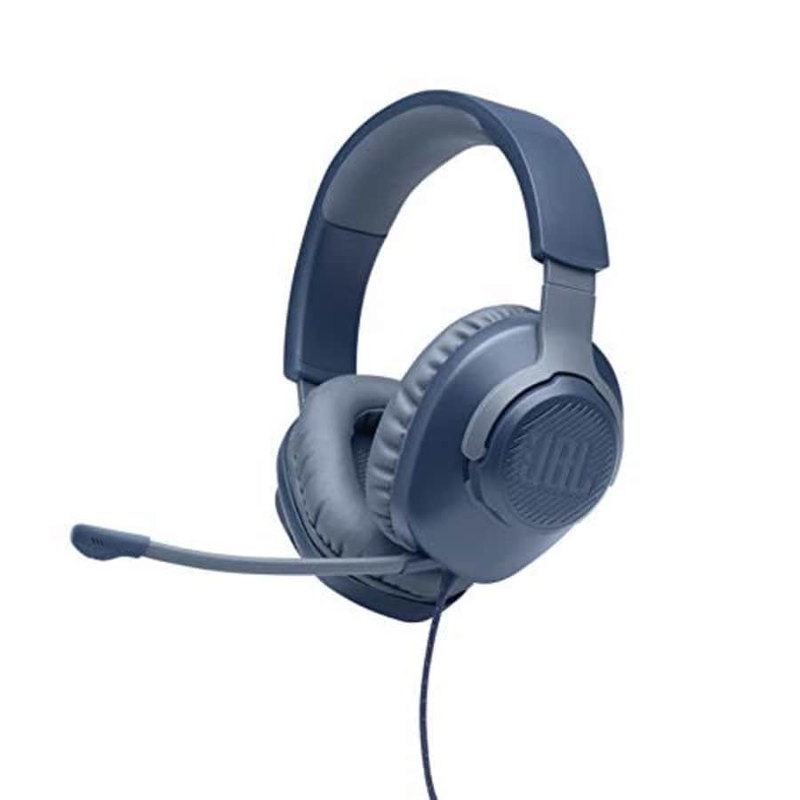 JBL Quantum 100 - Wired Over-Ear Gaming Headphones - Blue for $30 JBL Quantum 100 - Wired Over-Ear Gaming Headphones - Blue for $30