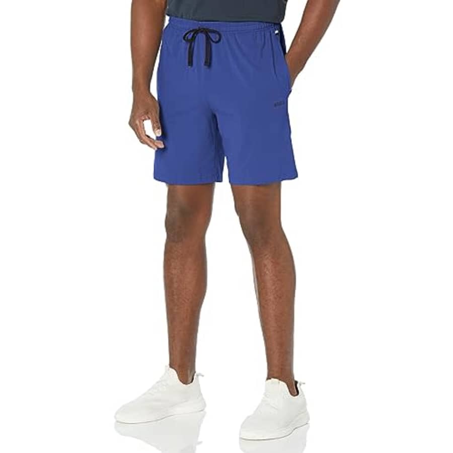 BOSS Men's Mix&Match Cotton Stretch Lounge Shorts, Sodalite Blue for $34