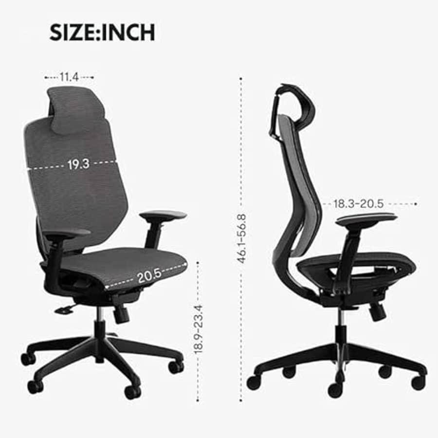 FLEXISPOT OC6 Mesh Ergonomic Office Chair High Back Desk Chair with Wheels Swivel Computer Chair for $160