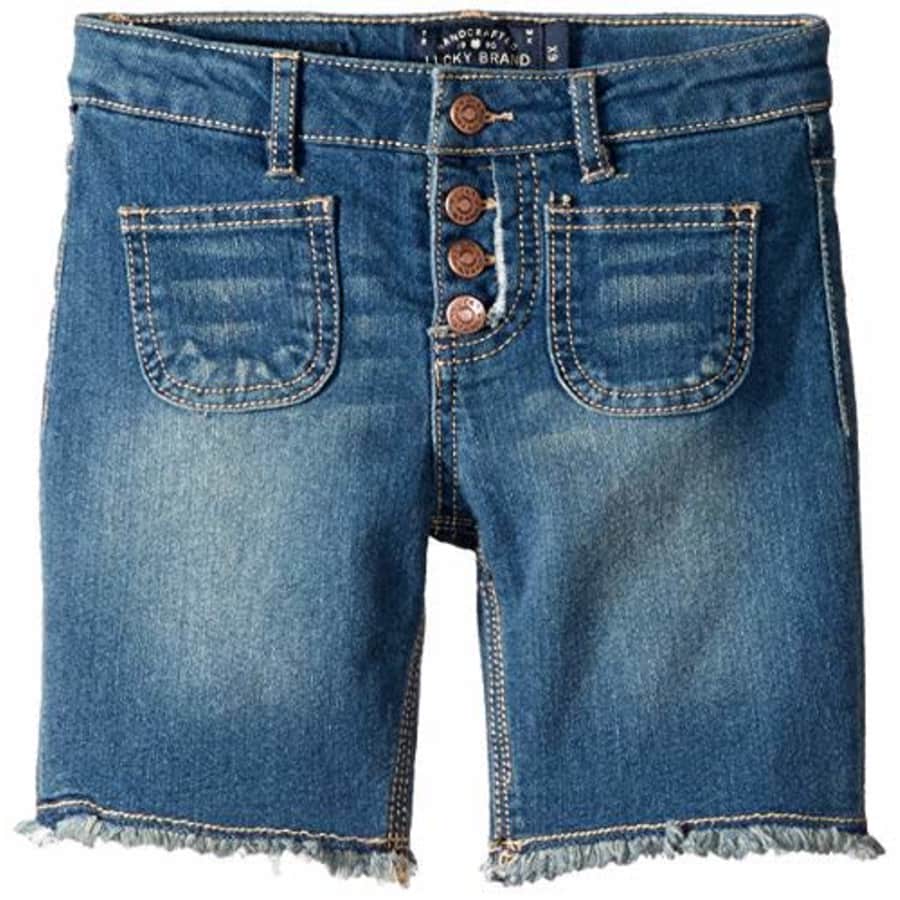 Lucky Brand Big Girls' Denim Bermuda Shorts, Vera Ada, 10 for $24