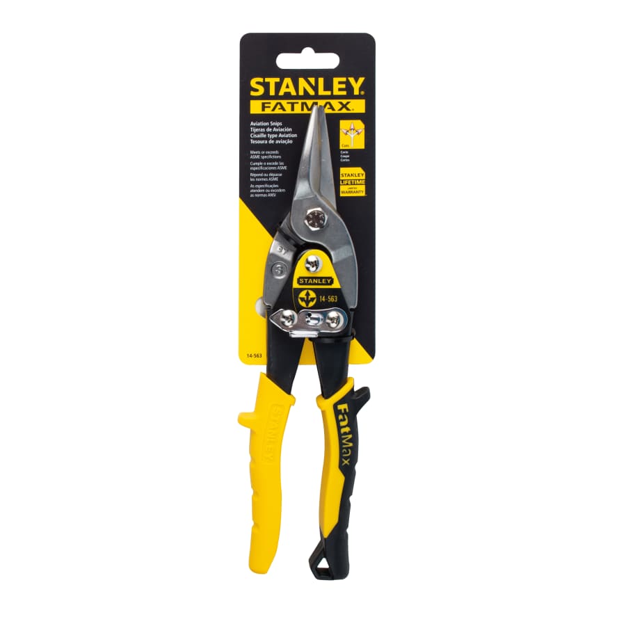 Stanley Tools Stanley FatMax Compound Action Aviation Straight Snips for $10 Stanley Tools Stanley FatMax Compound Action Aviation Straight Snips for $10