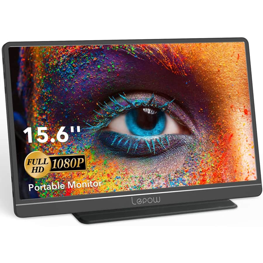 Lepow 15.6" 1080p IPS Portable Monitor for $160