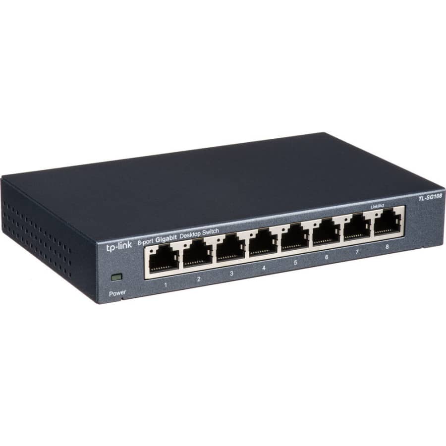 TP-Link 8-Port Gigabit Ethernet Switch for $13
