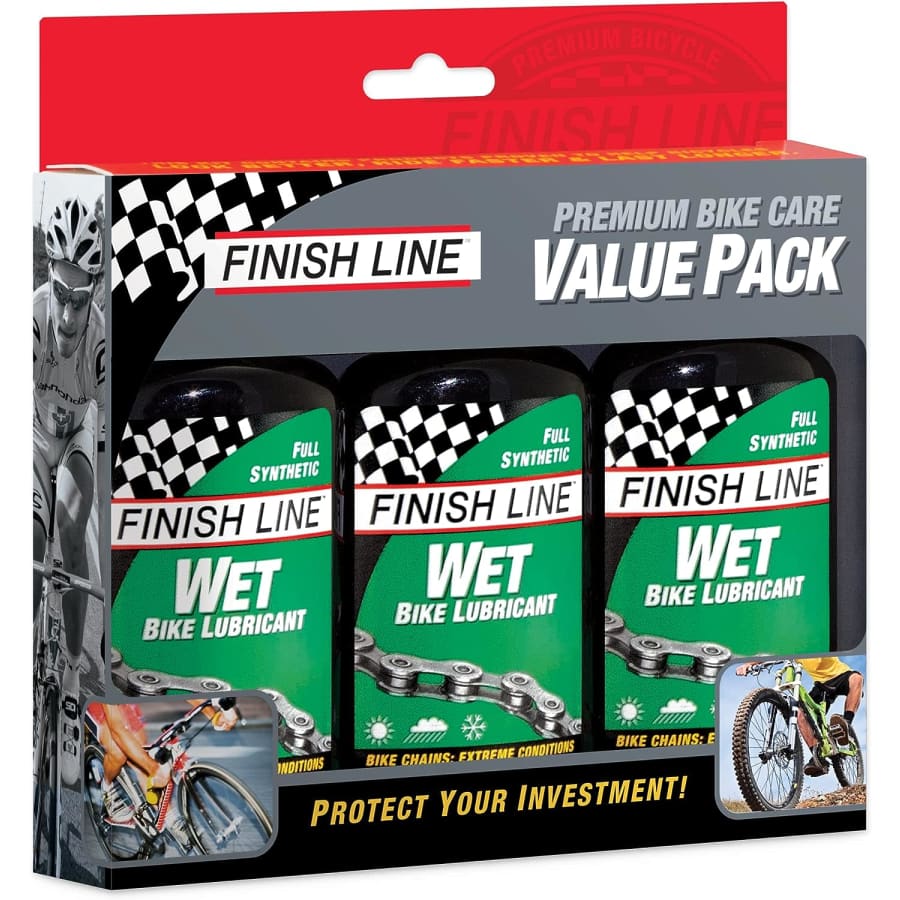 Finish Line Wet Bike Lubricant 3-Pack for $17