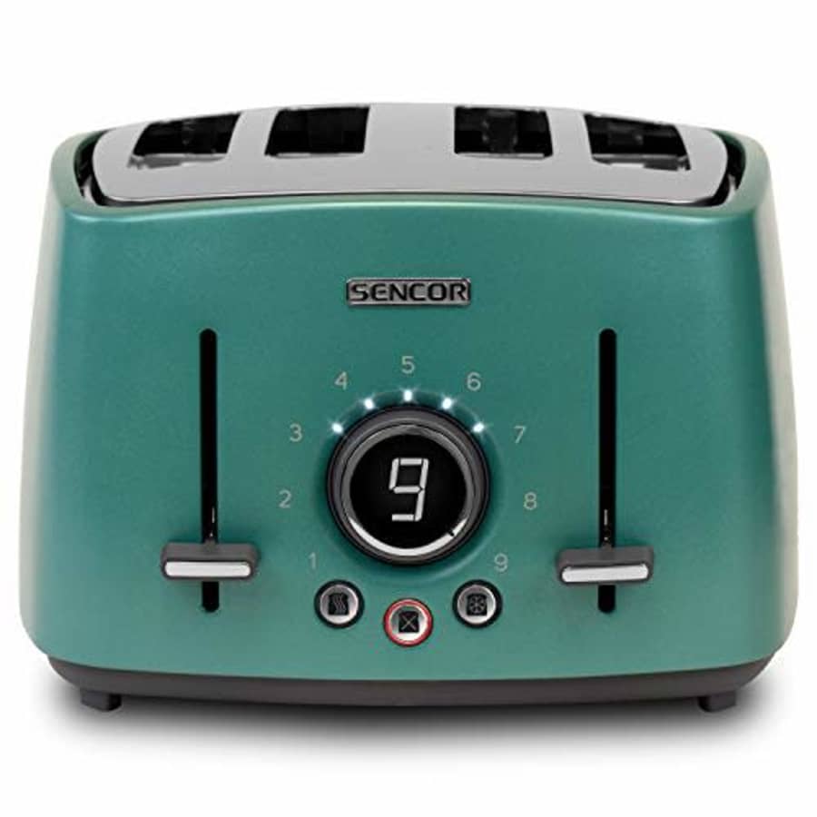 Sencor STS6071GR Premium Metallic 4-slot High Lift Toaster with Digital Button and Toaster Rack, for $52