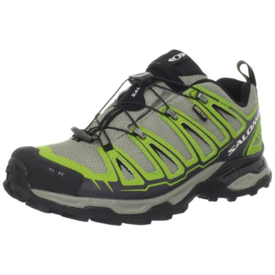 Salomon Men's X Ultra GTX Hiking Shoe,Dark Titanium/Kiwi Green/Black,11.5 M US for $128