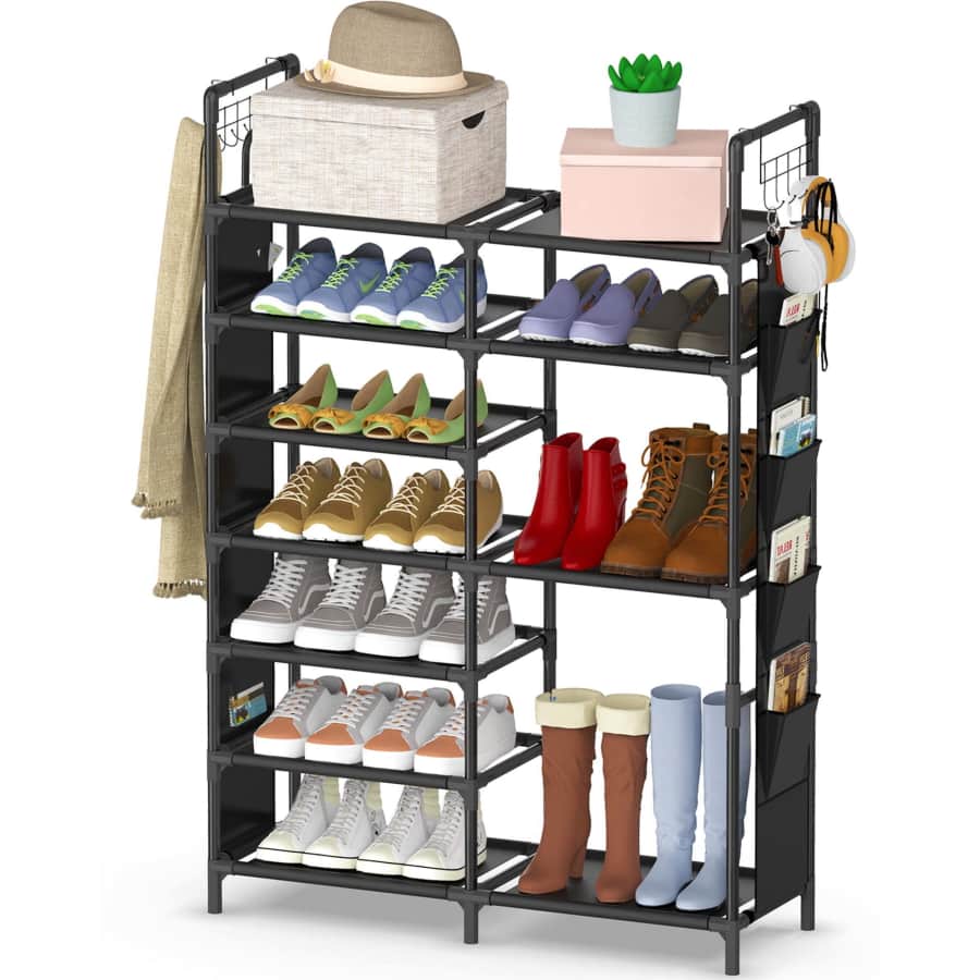 Keenstone 7-Tier Stackable Shoe Rack for $22