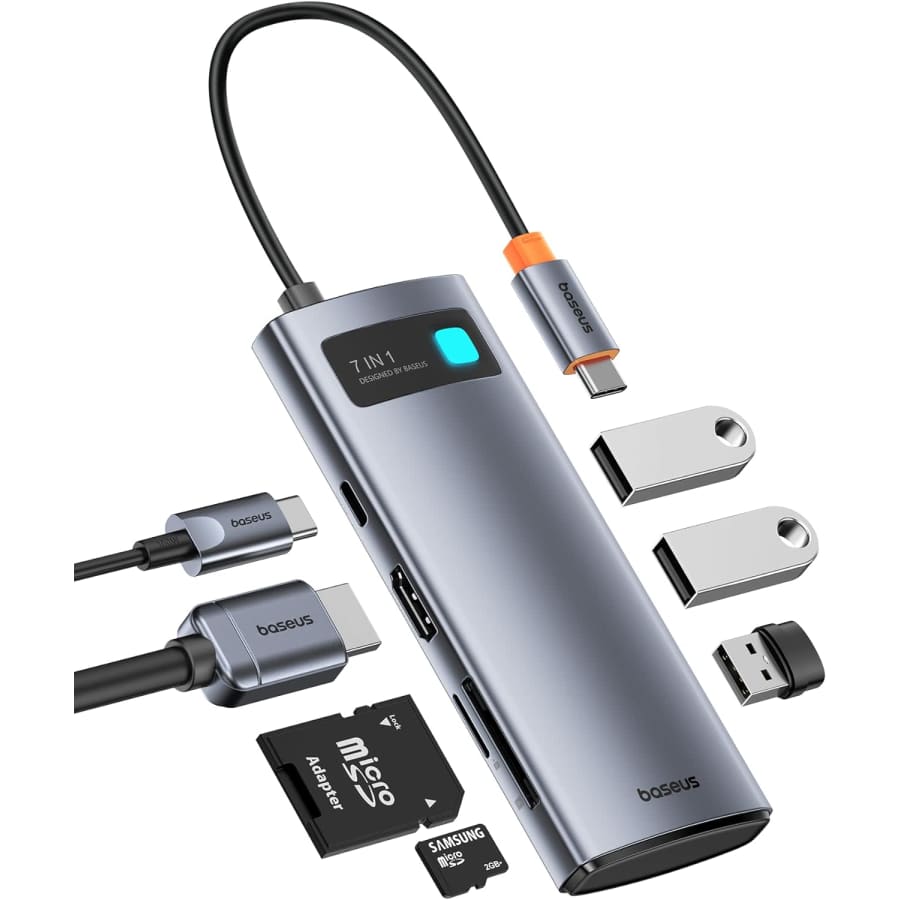 Baseus 7-in-1 USB-C Hub for $18 Baseus 7-in-1 USB-C Hub for $18