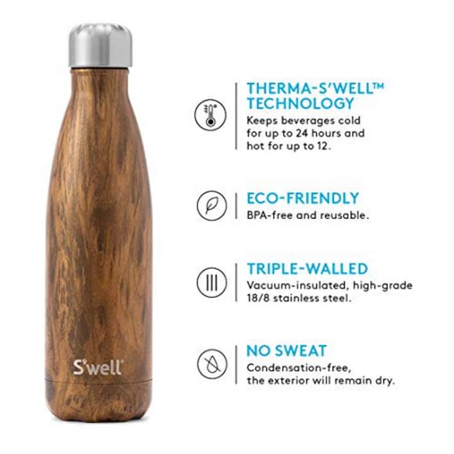 S'well Stainless Steel Water Bottle-9 Fl Oz-Sandstone Triple-Layered Vacuum-Insulated Containers for $36
