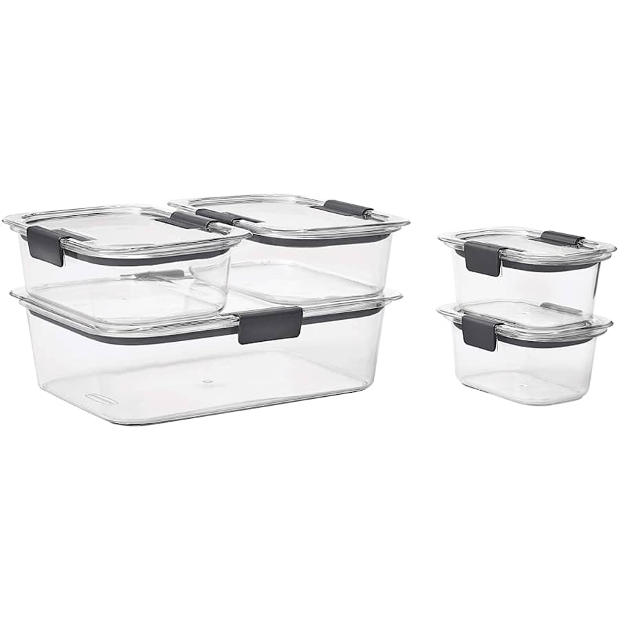 Rubbermaid Brilliance 10-Piece Food Storage Container Set for $16