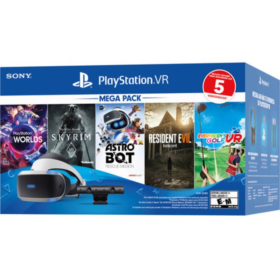 Sony PlayStation VR Headset 5-Game Bundle for $200