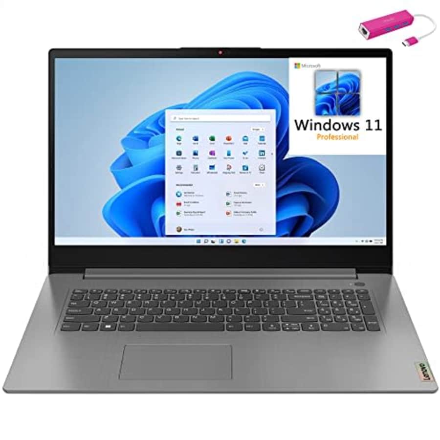 Lenovo 2023 IdeaPad 3 17 17.3" FHD Business Laptop, Hexa-Core AMD Ryzen 5 5625U (Beat i5-1235U), for $989