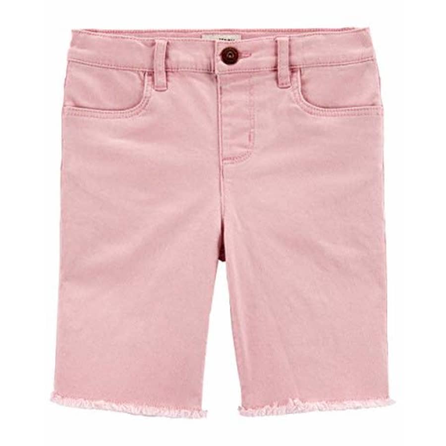 OshKosh B'Gosh Osh Kosh Girls' Cut Off Shorts, Rosewood, 6-6X for $16
