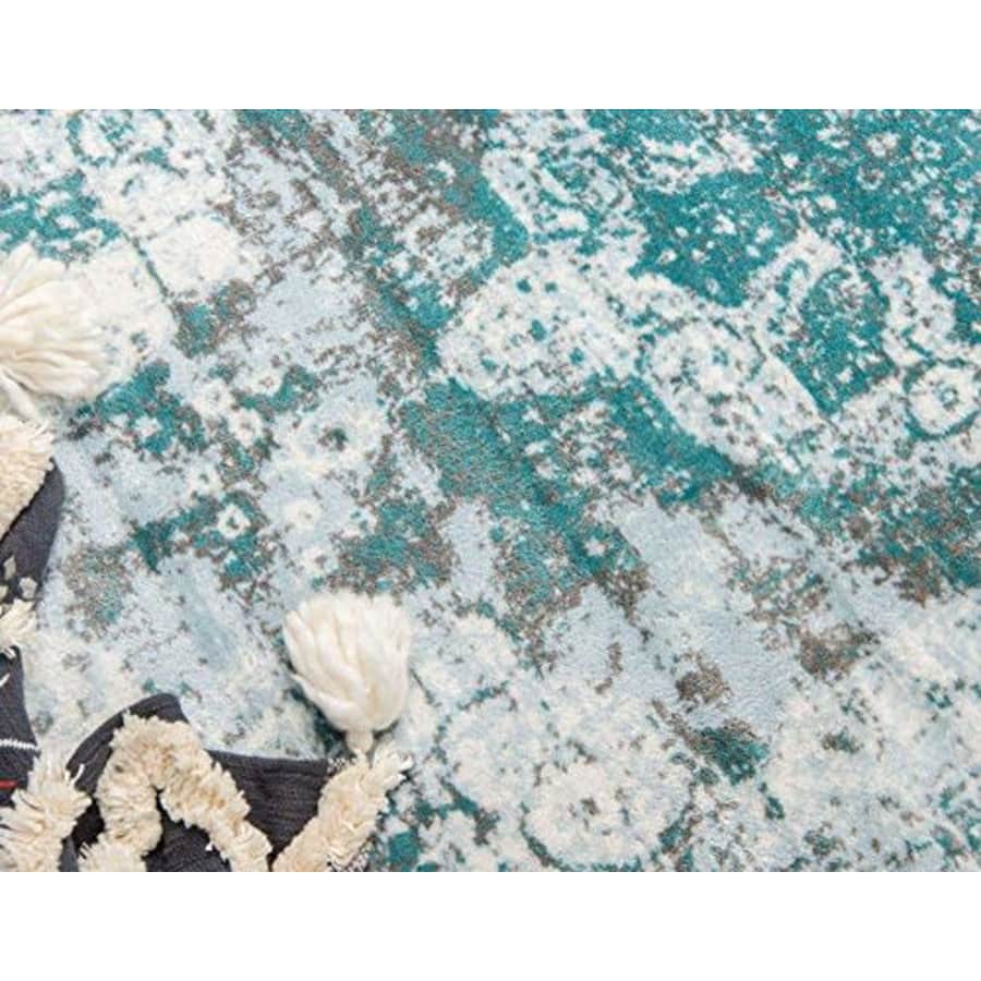 Unique Loom Sofia Traditional Area Rug, 6 x 9 Feet, Turquoise/Light Blue for $99 Unique Loom Sofia Traditional Area Rug, 6 x 9 Feet, Turquoise/Light Blue for $99