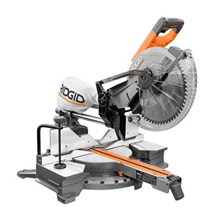 RIDGID 15 Amp Corded 12 in. Dual Bevel Sliding with 70 Deg. Miter Capacity and LED Cut Line for $500 RIDGID 15 Amp Corded 12 in. Dual Bevel Sliding with 70 Deg. Miter Capacity and LED Cut Line for $500