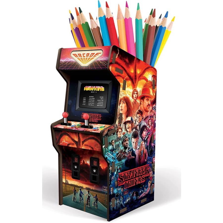 Genuine Fred Stranger Things Arcade Desk Caddy for $16 Genuine Fred Stranger Things Arcade Desk Caddy for $16