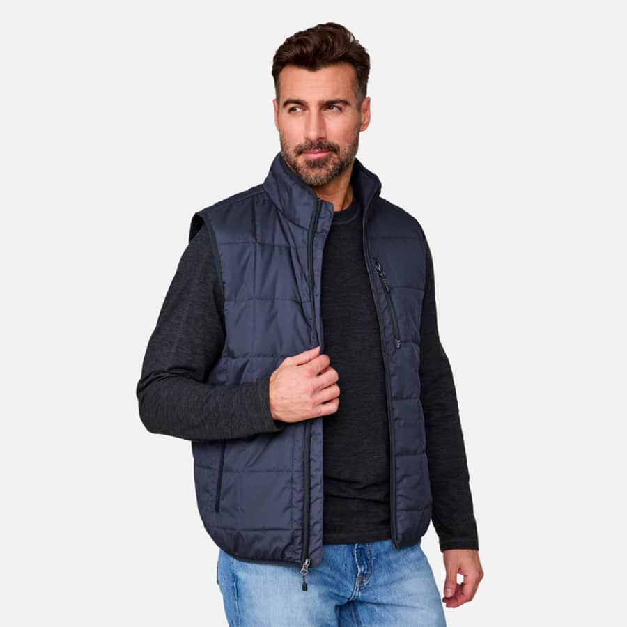 Free Country Men's Maple Maple Creek IV Box Quilted Puffer Vest for $38