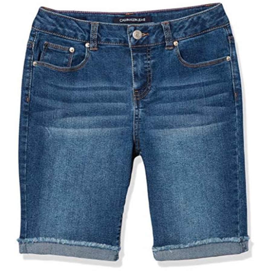 Calvin Klein Girls' Big Short, S20 Authentic Bermuda, 8 for $37